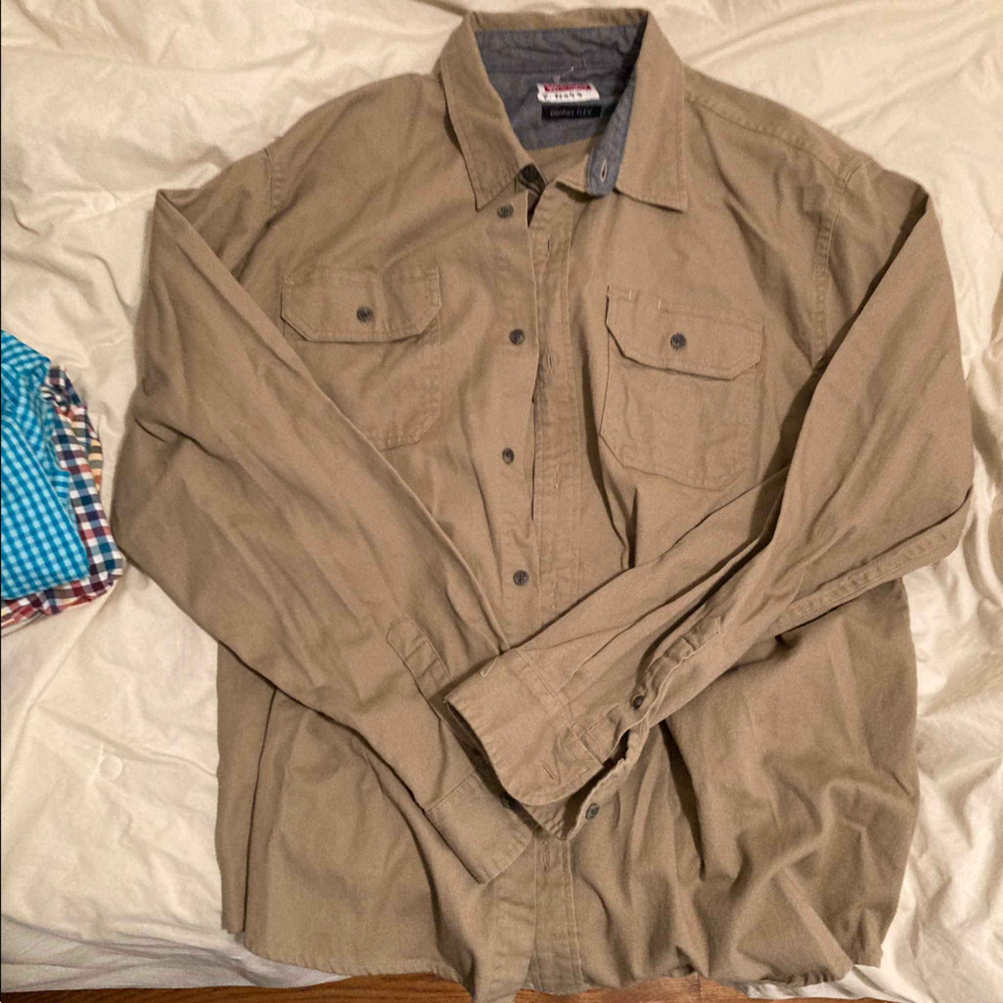 Wrangler Tan Button Down